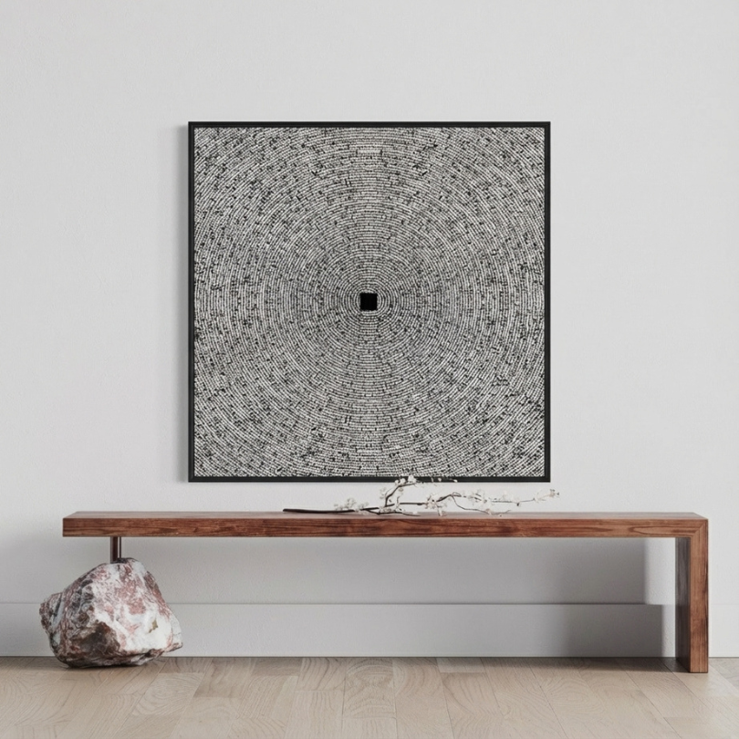 Kaaba, Arial View of Kaaba Wall Frame Painting