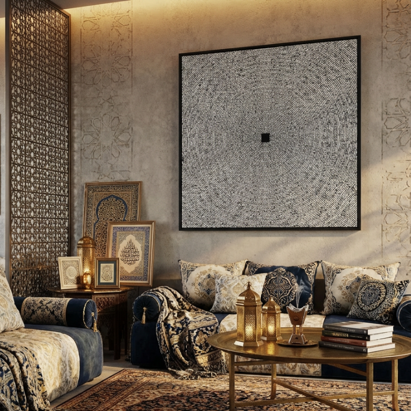 Kaaba, Arial View of Kaaba Wall Frame Painting