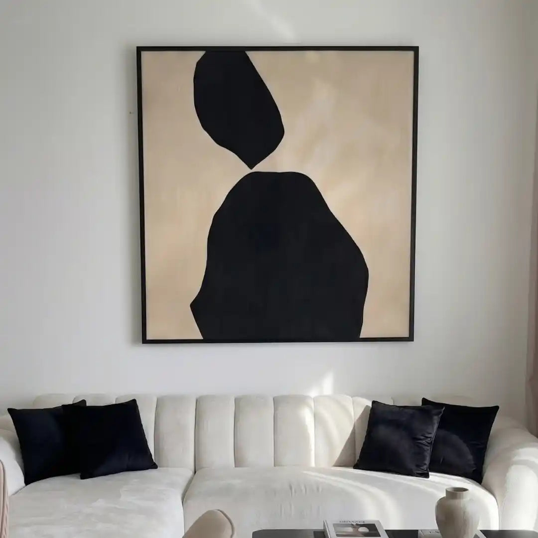 Modern abstract wall frame for living room decor in Pakistan
