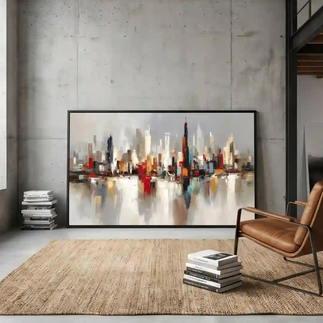 Landscape Modern Abstract Wall Art Frame for Office, House