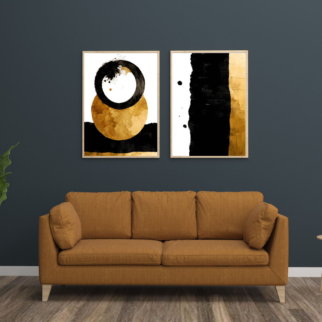 2 Set Modern Boho Wall Frame Painting