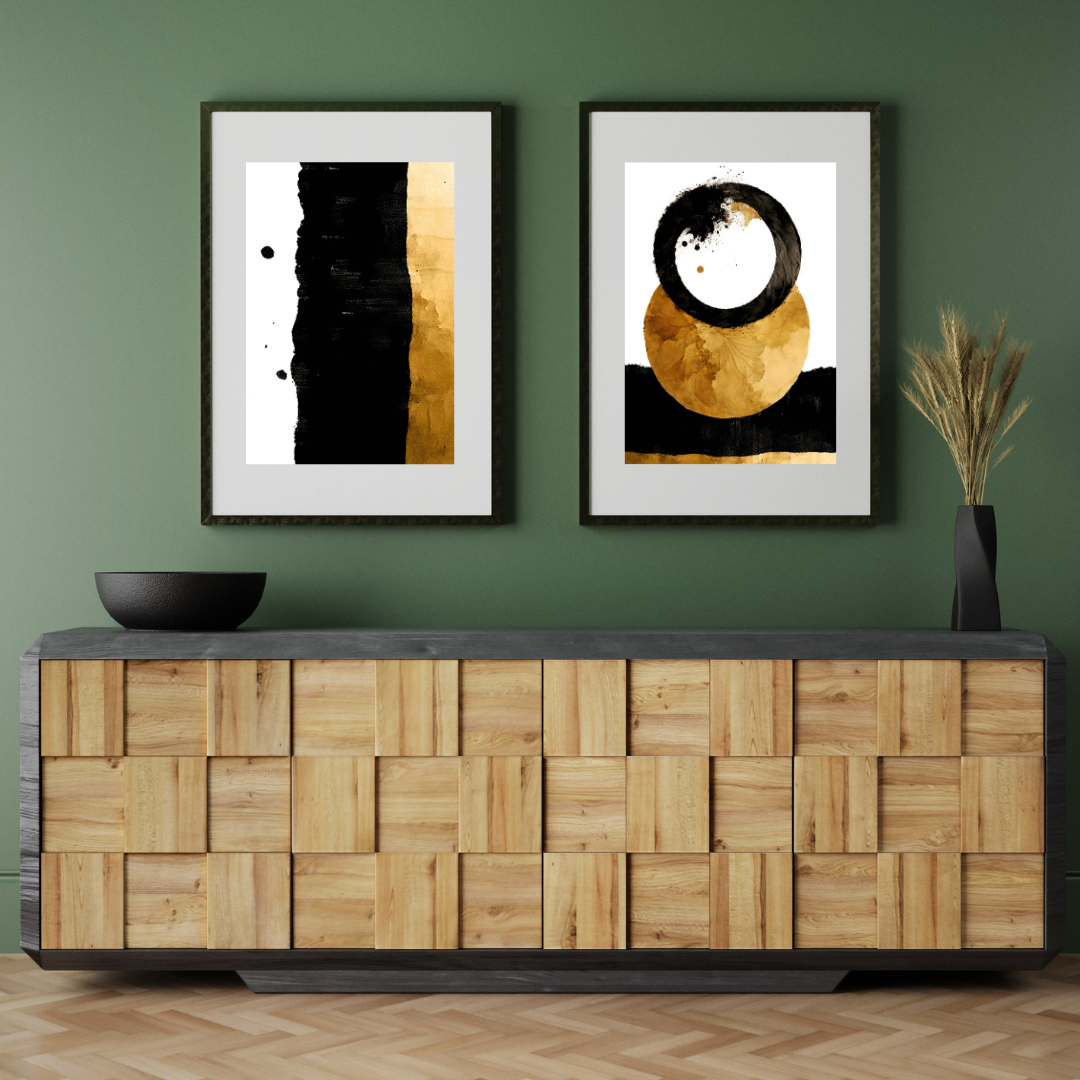 2 Set Modern Boho Wall Frame Painting