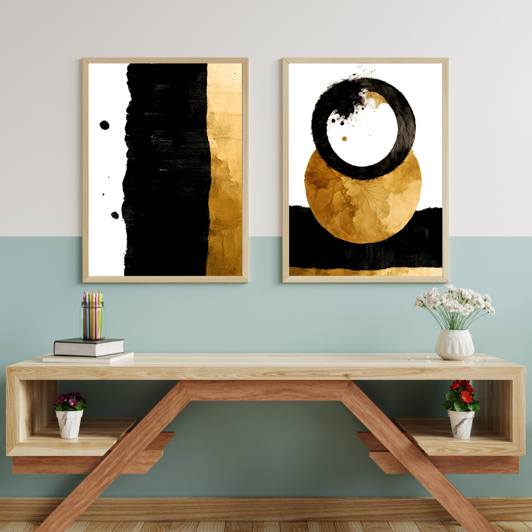 2 Set Modern Boho Wall Frame Painting